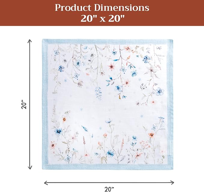 Maison d' Hermine Cloth Napkins Set of 4 100% Cotton - Image 7
