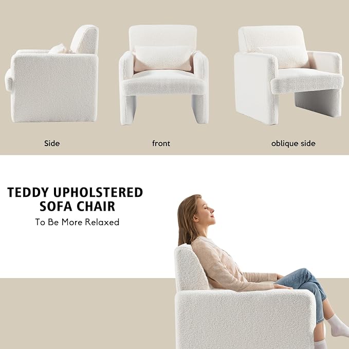 Gaussen Sherpa Oversized Accent Chair - Image 5