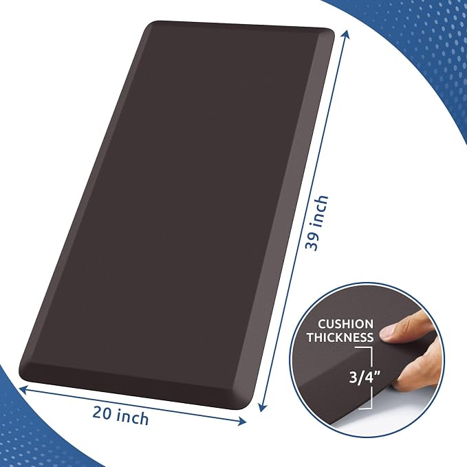 KitchenClouds Kitchen Mat Cushioned Anti Fatigue Rug 20"x39" Waterproof - Image 2