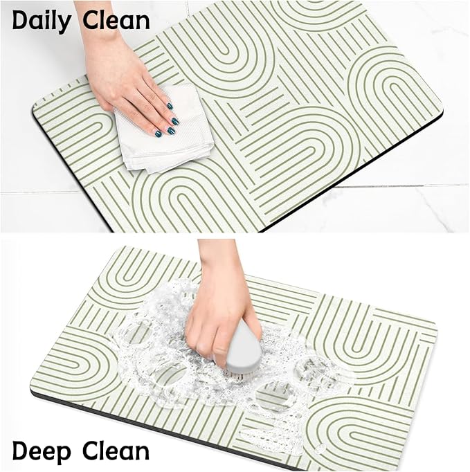 Pet Food Mats for Floor, Absorbent Dog Mat for Food and Water Dispenser Mat - Image 6