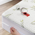Bamboo Mattress Protector with Zipper by DreamFieldLinen