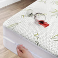 Bamboo Mattress Protector with Zipper by DreamFieldLinen