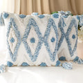 Set of 2 Cotton Woven Boho Throw Pillow Covers, Tufted Decorative Square by MARSAULE