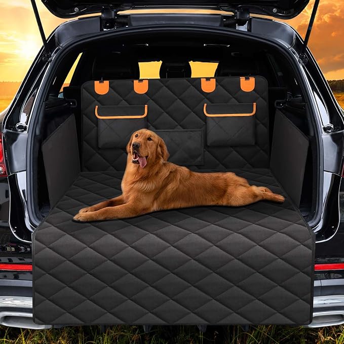 4-in-1 SUV Cargo Liner for Dogs, Non-Slip Water Resistant Pet Trunk Mat by EasyHaWei