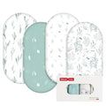 Gllquen Baby Bassinet Sheets 4 Pack, Breathable Cozy Fitted Mattress Sheet by GLLQUENBABY