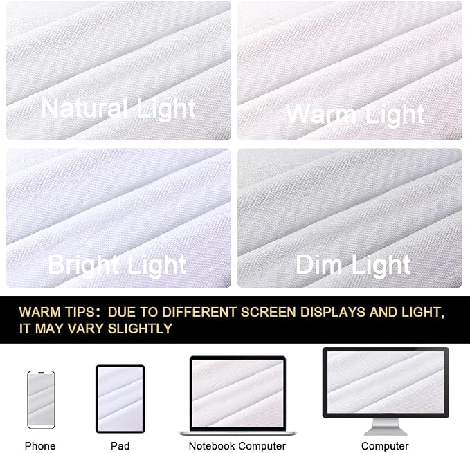 PrinceDeco 100% Blackout Curtains 2 Panels Set Thermal Insulated Full Light - Image 8