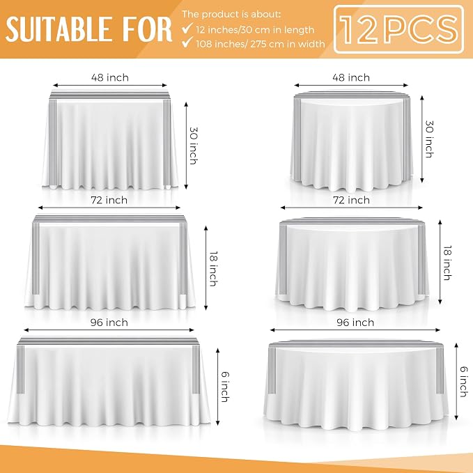Striped Table Runner Polyester Decor Striped Design Modern Table Runner Elegant - Image 3