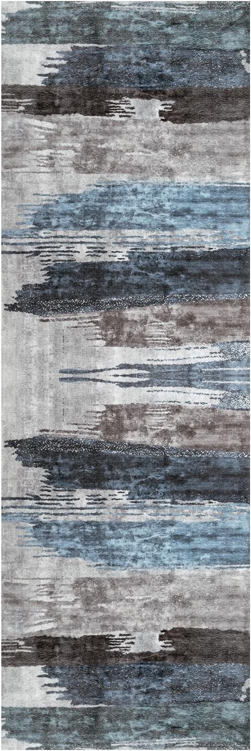 Ciicool 2x5 Washable Runner Rug, Modern Abstract Hallway Rugs Runner, Non-Slip - Image 8