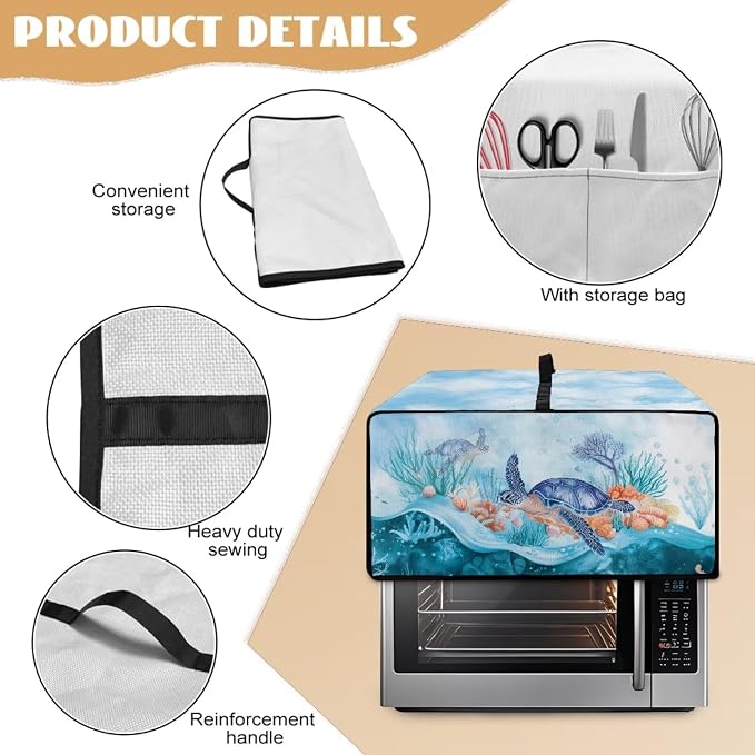 Microwave Oven Dust Cover Air Fryer Toaster Oven Protector - Image 5