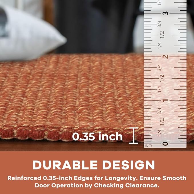 KOZYFLY Washable Area Rug 6x9 ft Rubber Backed Non Slip Rugs - Image 4