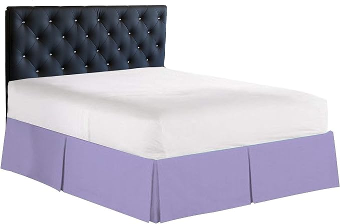 Bed Skirt - 100% Cotton 800 Thread Count Box Pleated Bed Skirt - Luxury Pleated by Unknown
