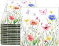 100 Pack Wildflower Floral Cocktail Napkins Disposable Floral Napkins Butterfly by HSPAIDYP