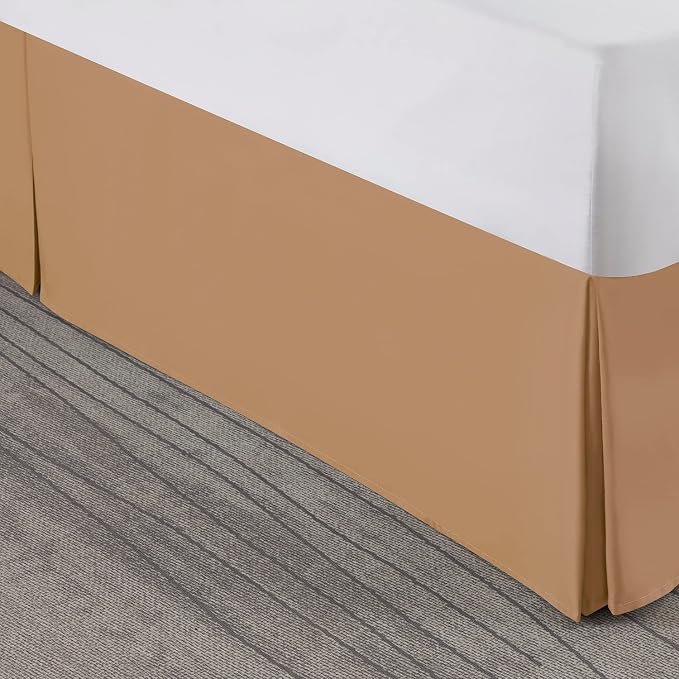 Nestl Light Brown Full Bed Skirt - Image 8