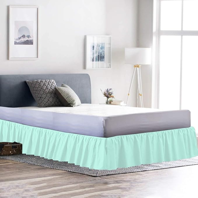 Ruffled Bed Skirt 12 Inch Drop Dust Ruffle - Image 2