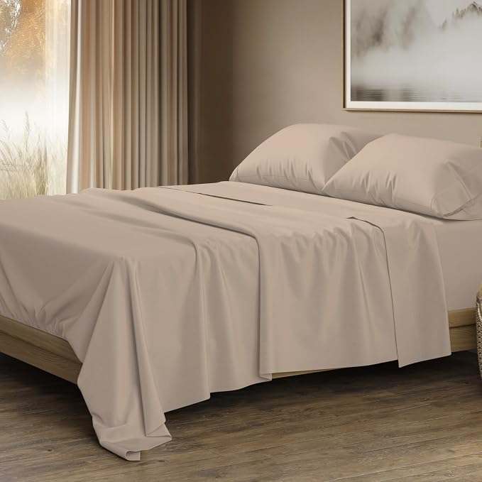 THREAD SPREAD 100% Egyptian Cotton Sheets Queen Size by THREADSPREAD