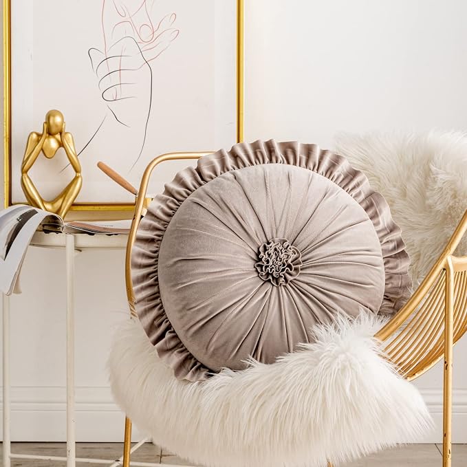 S SSOY Velvet Round Pillow - Image 3