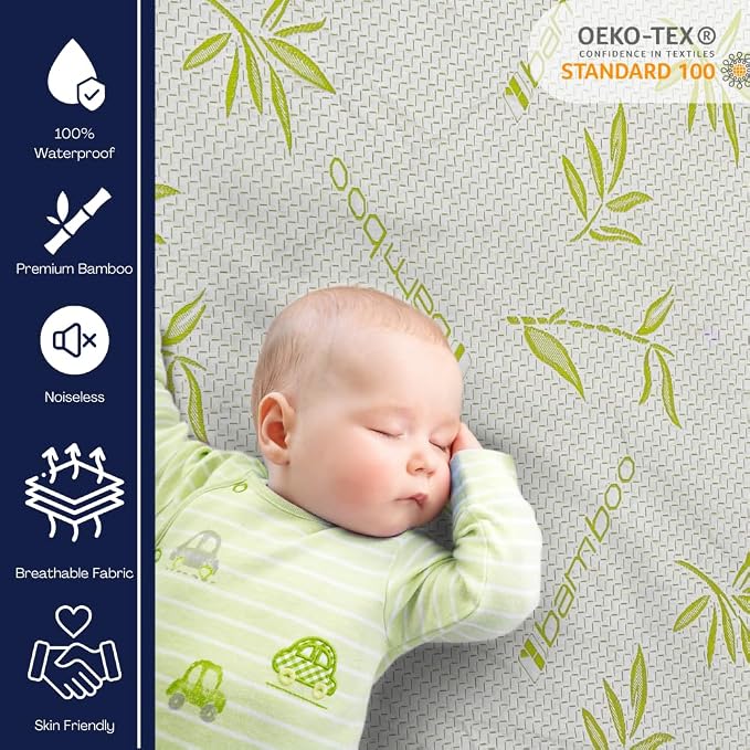 Bamboo Mattress Protector with Zipper - Image 3