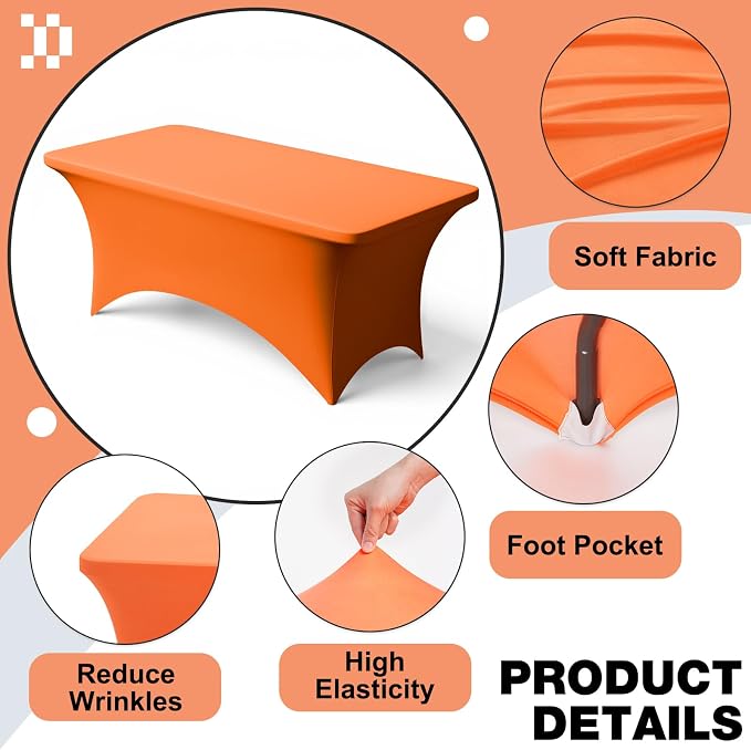 Trlyc 1 Pack 6FT Spandex Table Cloth - Image 3