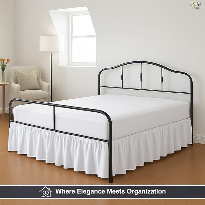 Cottington Lane Ruffled Bed Skirt Twin Size - Image 8