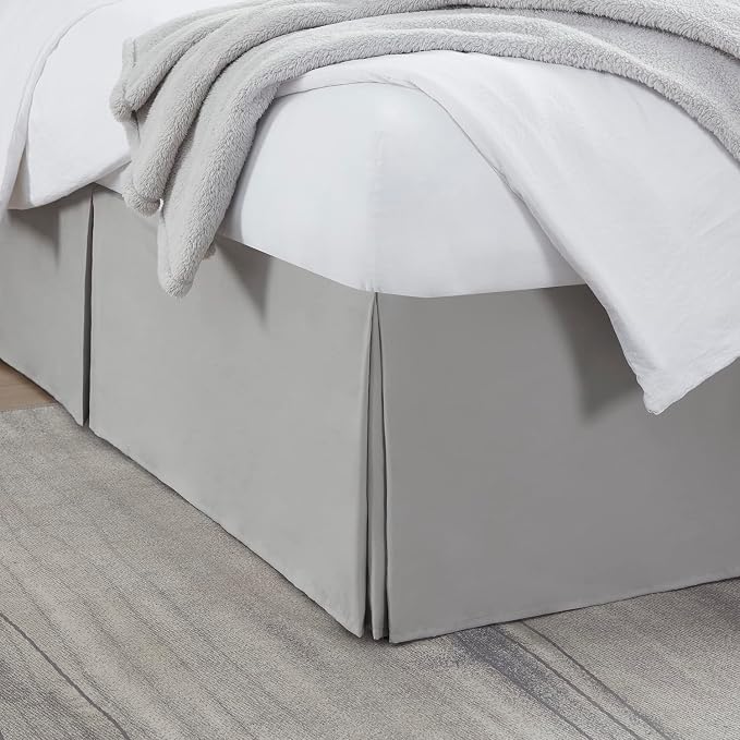 Nestl Silver Bed Skirt Cal King Size by Nestl