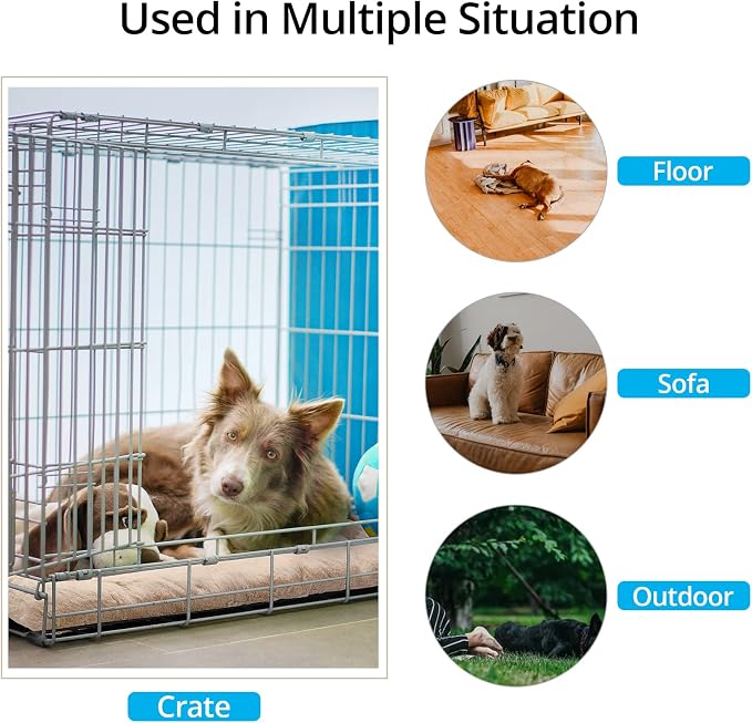 Dog Beds Crate Pad for Extra Large Dogs Ultra Soft Dog Crate Bed Washable & - Image 3