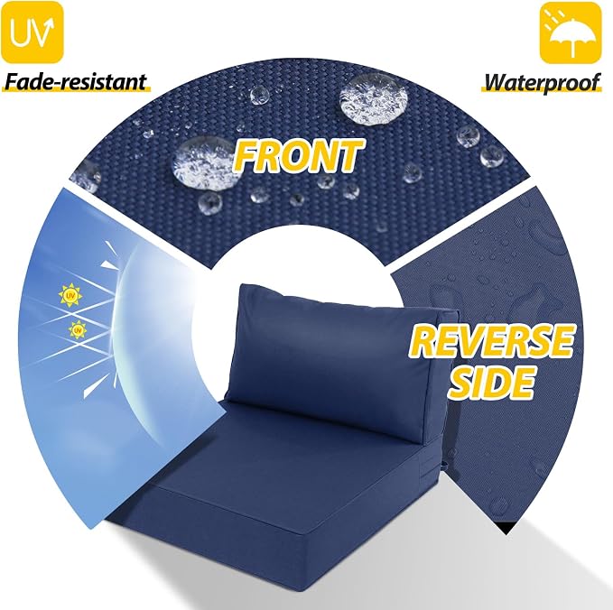 AAAAAcessories Outdoor Deep Seat Cushions, Waterproof, Fade-Resistant Patio - Image 3