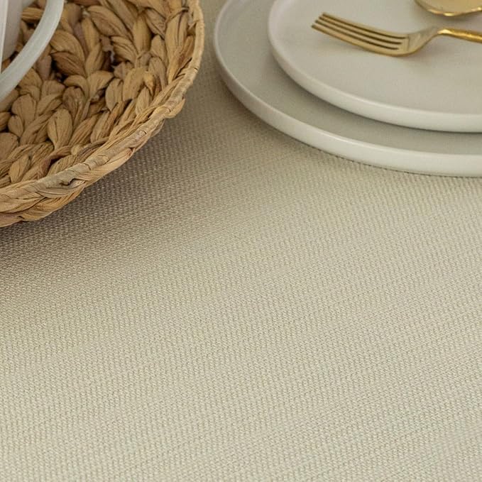 Benson Mills Cameron Textured Fabric Table Cloth, - Image 5