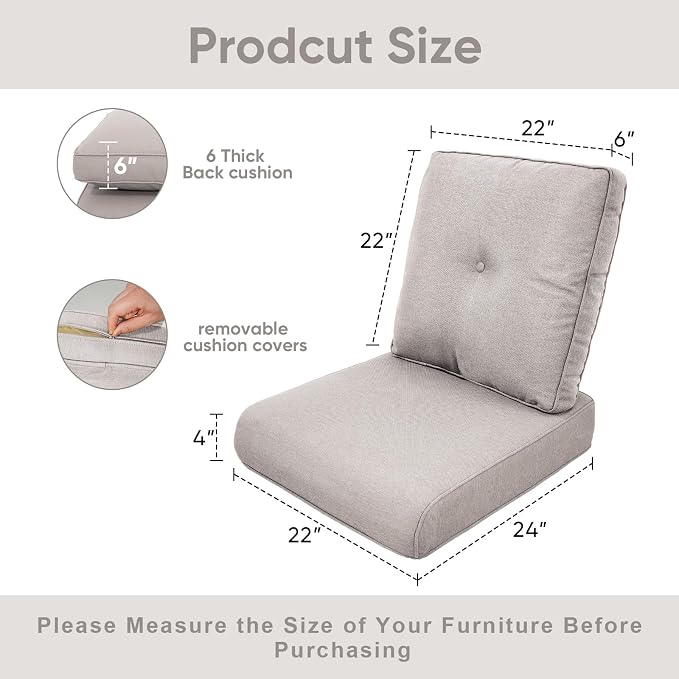 10-Piece Outdoor Patio Cushion Set - Image 9