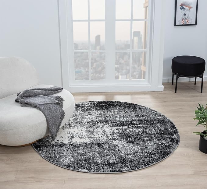 Keen Home Design Area Rugs - 5ft Round Non-Shedding by KeenHomeDesign