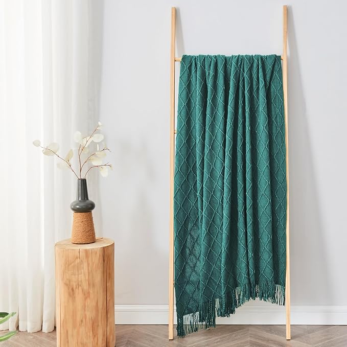 inhand Knitted Throw Blankets for Couch and Bed, Soft Cozy Knit Blanket - Image 5