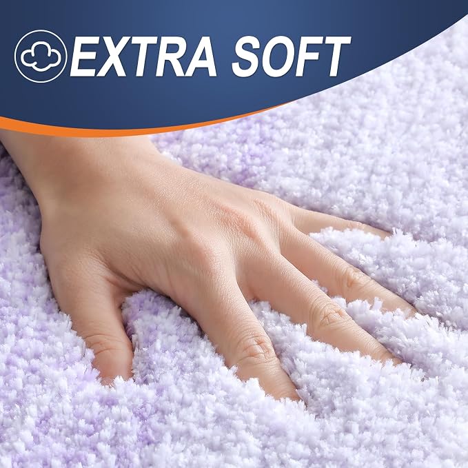 OLANLY Bathroom Rugs Mat 24x16, Extra Soft Absorbent Microfiber Bath Rugs - Image 3