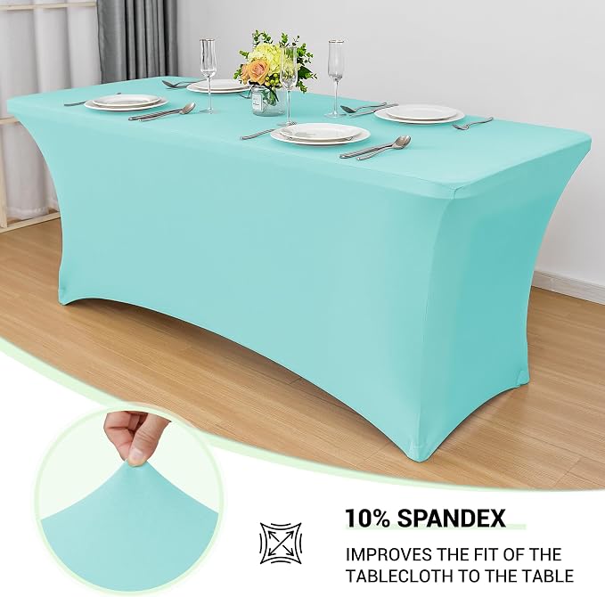 Obstal 6 Pack Stretch Spandex Table Covers - Image 2