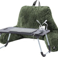 Nestl Fur Reading Pillow with Laptop Lap Desk, Stylish Back Pillow by Nestl