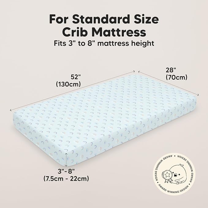 KeaBabies 2-Pack Baby Crib Sheets - Image 3