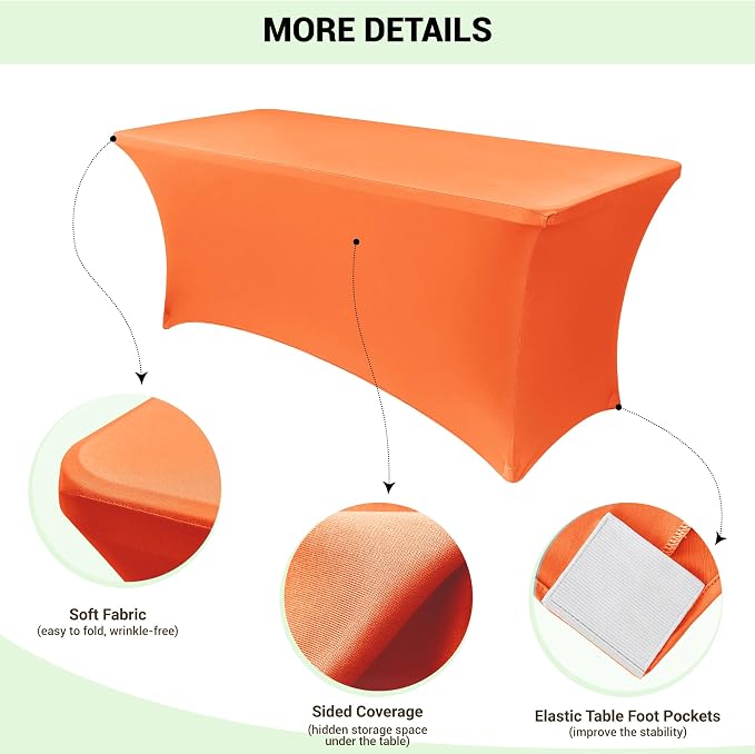 Obstal 4Ft Stretch Spandex Table Cover - Image 3