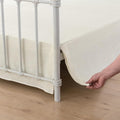 Queen Bed Skirt, Pleated Waffle Weave Bed Skirt by xuandian