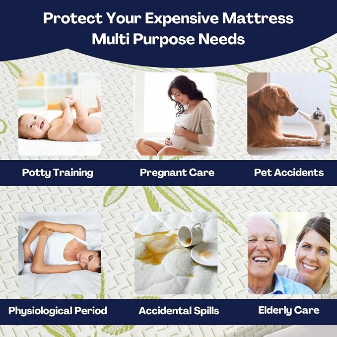 Bamboo Mattress Protector with Zipper - Image 7