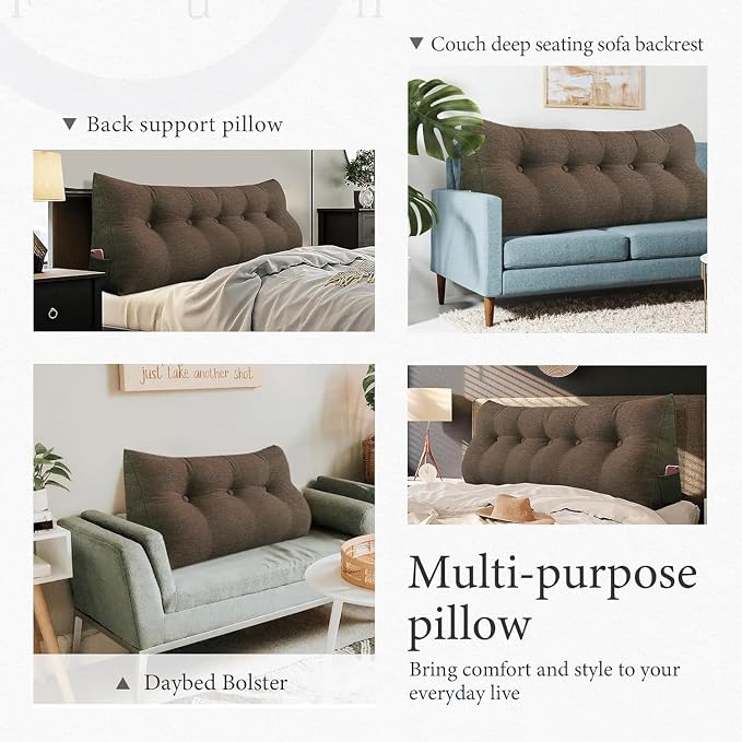 Wedge Headboard Pillow Dorm Room Reading Pillow Back Support - Image 6
