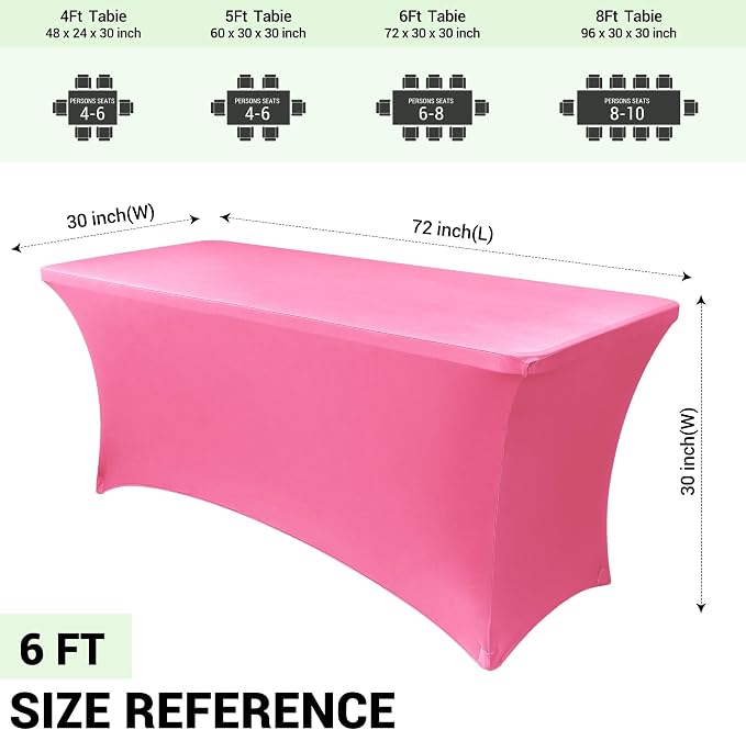 Obstal 6ft Stretch Spandex Table Cover - Image 4