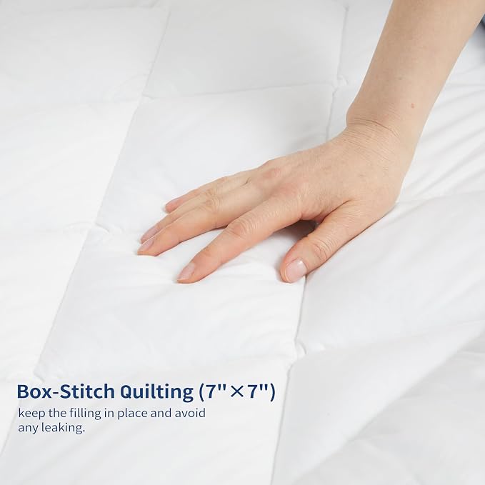 Sunflower Cooling Quilted Twin XL Mattress Protector, Mattress Pad Twinxl Chill - Image 8
