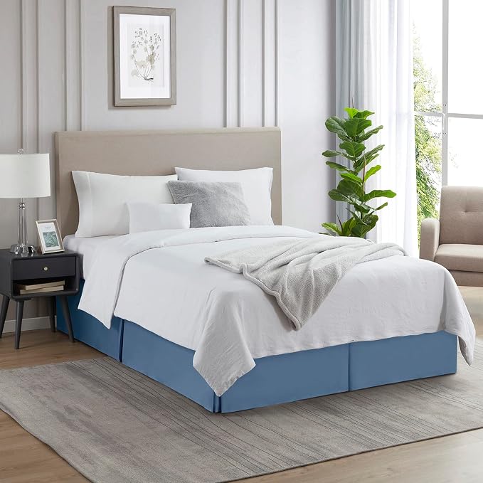 Nestl Blue Heaven Bed Skirt Cal King Size - Image 4