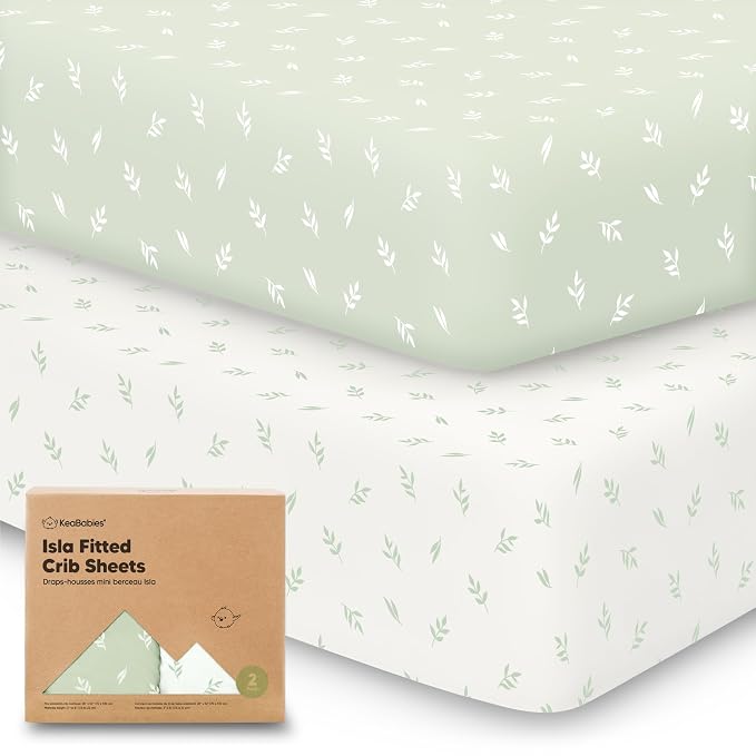 KeaBabies 2-Pack Baby Crib Sheets by KeaBabies