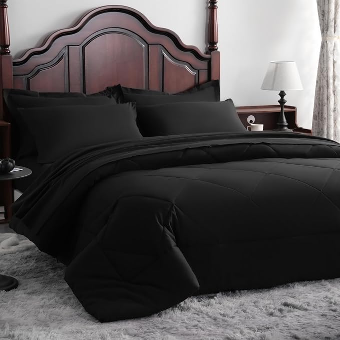 NTBAY King Comforter Set with Sheets, 7 Pieces Soft and Breathable King Bedding - Image 9