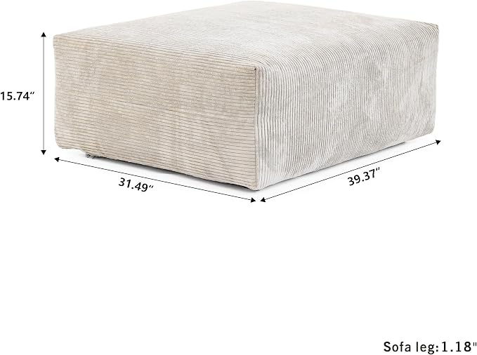 JACH Corduroy Sectional Couches - Image 3