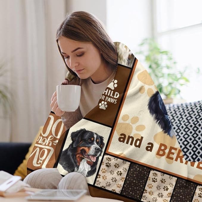Bernese Mountain Dog Print Blanket Best Dog Pet Animal Throw Blankets - Image 5