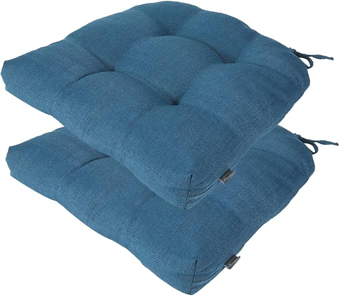 FUNHOME Outdoor Chair Cushions 19 x19 Inch, Water Resistant Tufted Seat by FUNHOME
