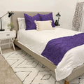 Bed Runner Set - 100% Pure Cotton 800 Thread Count - Luxury 1 Pinch Pleated Bed by Unknown