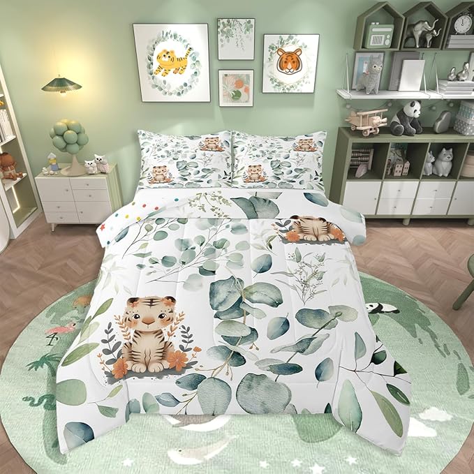 Erosebridal Kids Cute Animal Queen Size Comforter Set by Erosebridal