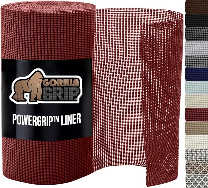 GORILLA GRIP powerGRIP Drawer Shelf and Cabinet Liner, Thick Strong Hold by GorillaGrip