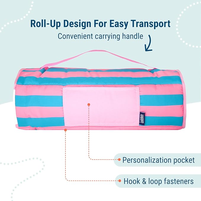 Wildkin 43-inch Kids Nap Mat – Soft Microfiber Toddler Sleeping Mat - Image 3